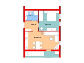 Grundriss Appartement Seidlwinkl