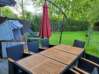 eingezäunter Garten