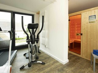 Sauna und Fitnessbereich