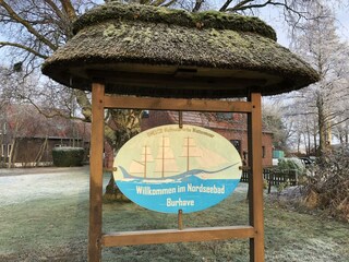 16 - Borkum - Schild Burhave