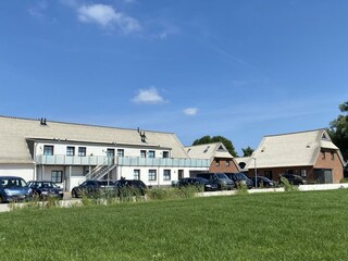 Blick auf die Ferienanlage