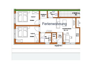 Grundriss, Ferienwohnung, St. Gallenkirch