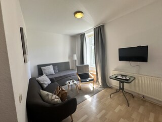 offenes Wohn- und Schlafzimmer