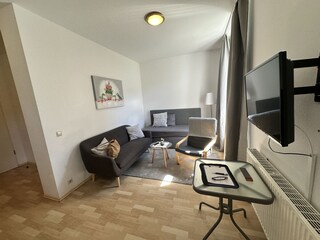 offenes Wohn- und Schlafzimmer