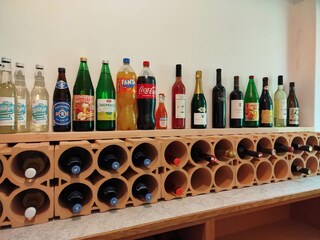 Getränkeauswahl vor Ort