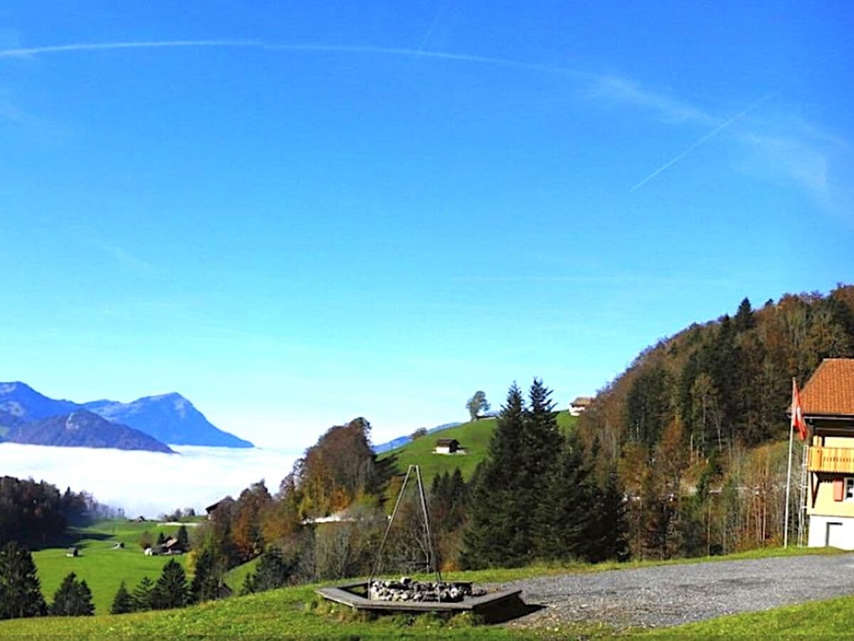 Nebel über dem Vierwaldstätter See