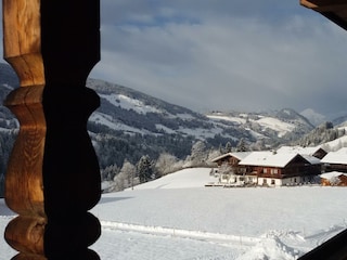 Moaeben Alpbach. Aussicht vom Balkon