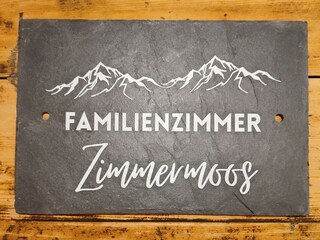 Zimmerschild Familienzimmer