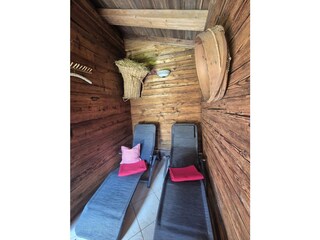 Saunastube mit Ruheplatzl