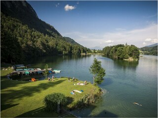 Ausflugsziel Reintalersee, Strand Fischerstube