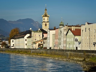 Rattenberg, Sommer, Inn, Stadtansicht, - Rattenber