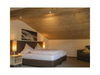 Doppelbett in der Ferienwohnung