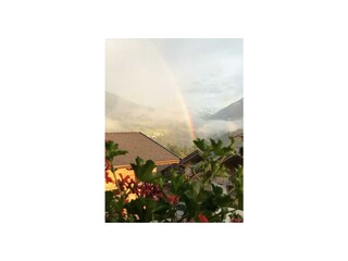 Regenbogen über dem Haus Barbara in Alpbach