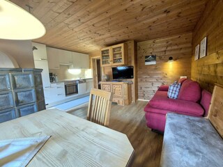 Wohnküche App. Bergblick