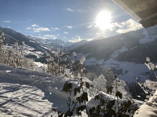 Winter wie schön Blick von der Terasse
