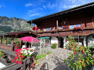 Sommer Terrasse Bergwald Appartements Alpbach