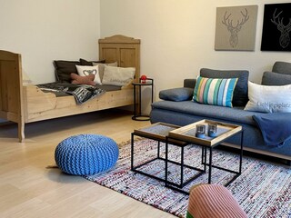 Wohnzimmer Detail Schaukelstuhl