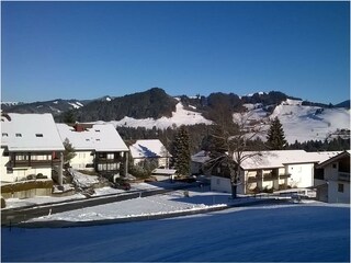 Blick vom Balkon