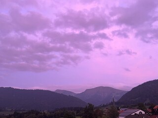Abendstimmung - Blick vom Balkon