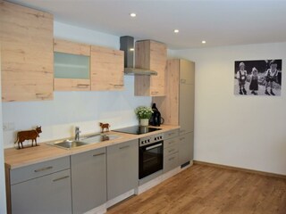 Küchenzeile Ferienwohnung Wetterstein