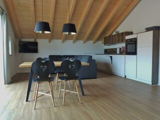 Wohn-/Esszimmer, 33 m², FeWo "Rothenfels"