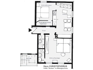 Grundriss FeWo IMBERG