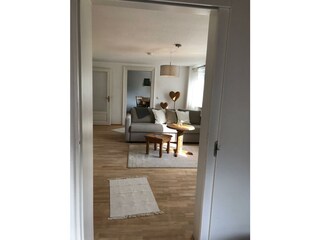 Wohnzimmer mit Küche