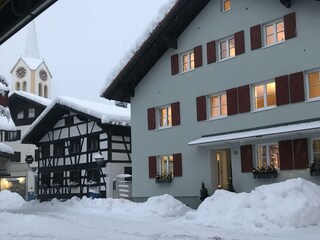 Le Bouveret, Lindauer Straße 3, im Winter