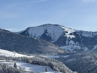 Blick auf den Hochgrat im Winter