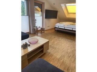 Wohnzimmer mit Schlafcouch