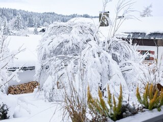 Aussicht Balkon Winter