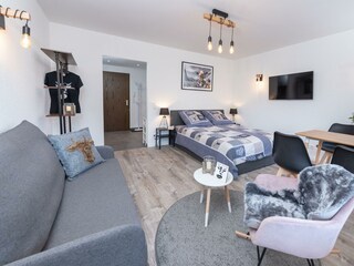 Wohn und Schlafzimmer