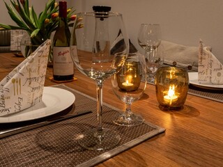 Essplatz im Wohnzimmer