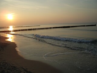 Abendlicher Spaziergang am Strand in Graal-Müritz