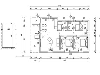Casa per le vacanze Rabac Pianta del piano 23