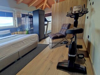 Schlafzimmer und Gym