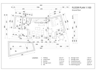 Casa per le vacanze Rabac Pianta del piano 22