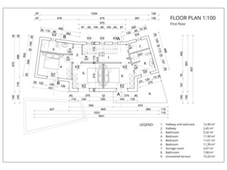 Casa per le vacanze Rabac Pianta del piano 23