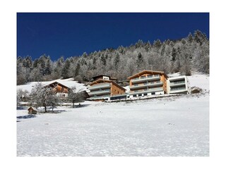 Winter Haus von außen