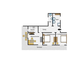 Grundriss Gartenblick