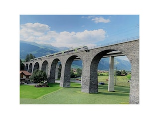 Viadukt Frutigen - Bahnstrecke nach Kandersteg