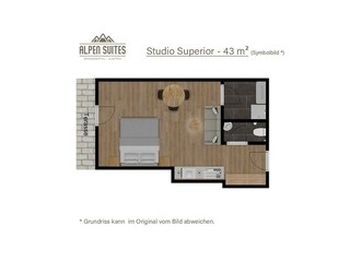 Studio Superior 43 Grundriss klein