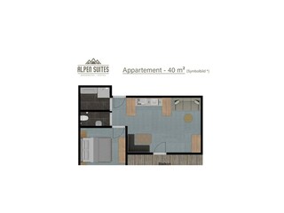 Plan Appartement 40 Grundriss klein