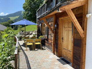 Sitzplatz auf der Terrasse