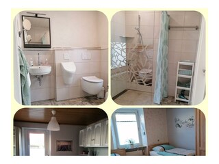 Badezimmer und Schlafräume