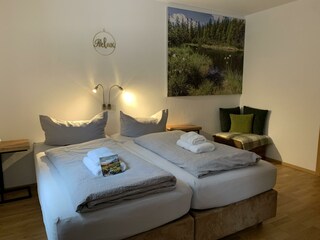 Schlafzimmer Apartment "Kraftplatz Schwarze-Lacke"