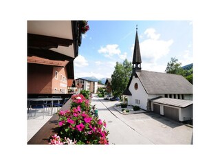Balkon mit Bergblick
