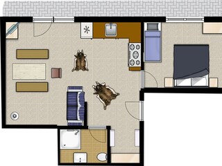 Plan der Ferienwohnung