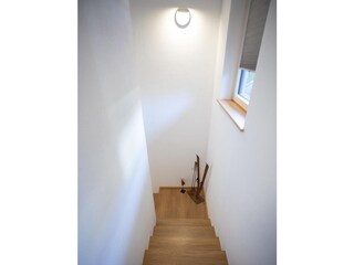 Treppenabgang zu den Räumen im Untergeschoss