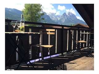 Blick vom Balkon